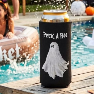Lustige Halloween-Geister-Vergangenheits-Zeichnung Selters Dosenkühler