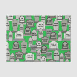 Lustige Halloween-Grabsteine Seidenpapier