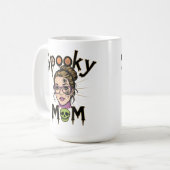 Lustige Halloween Gruselmutter Hexenmutter Kaffeetasse (Vorderseite Links)