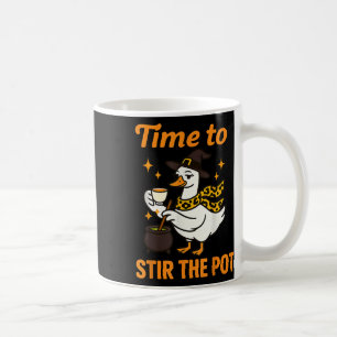 Lustige Halloween Hexe Gans Herbst Herbstzeit zum Kaffeetasse