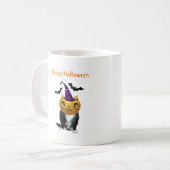 Lustige Halloween-Katzen-Tasse Kaffeetasse (Vorderseite Links)