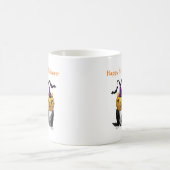 Lustige Halloween-Katzen-Tasse Kaffeetasse (Mittel)