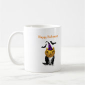 Lustige Halloween-Katzen-Tasse Kaffeetasse (Links)