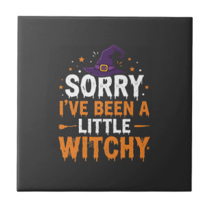 Lustige Halloween-Kleine-Hexen-Zitat-Design Fliese