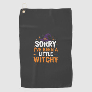 Lustige Halloween-Kleine-Hexen-Zitat-Design Golfhandtuch