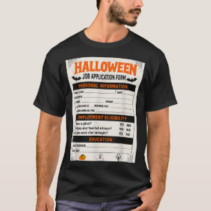 Lustige Halloween-Kostüme Bewerbungskostüm  T-Shirt