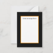 lustige Halloween Kürbiskatze hinzufügen Mitteilungskarte (Rückseite)