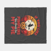 Lustige Halloween-Kürbiskuchen-Design_1 Fleecedecke (Vorderseite (Horizontal))