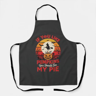 Lustige Halloween-Kürbiskuchen-Design_1 Schürze