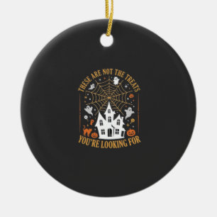 Lustige Halloween-Leckereien Geister Spukhaus Desi Keramik Ornament