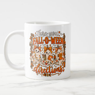 Lustige Halloween-Lehrer-Geister Fall-O-Ween Herbs Jumbo-Tasse