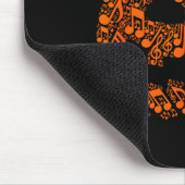 Lustige Halloween-Musiknote Musiker Jack O Lantern Mousepad (Ecke)