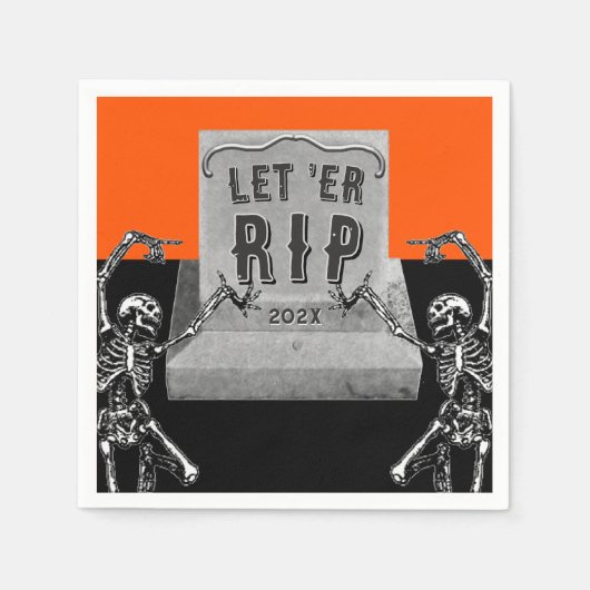 Lustige Halloween-Party Serviette (Vorderseite)