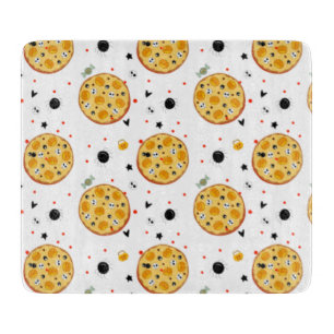 Lustige Halloween-Pizza-Essensliebhaber Gruselige Schneidebrett