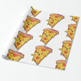 lustige Halloween-Pizzerimenzombie Geschenkpapier