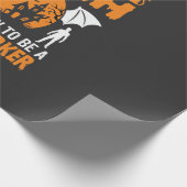 Lustige Halloween Postmitarbeiter Hexenkatze Grafi Geschenkpapier (Ecke)