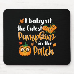 Lustige Halloween-Shirts für Frauen Babysitten Die Mousepad