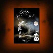 lustige Halloween-Skelett-Party Halloween