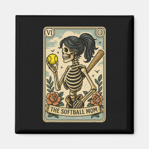 Lustige Halloween Softll Mama Mom Skelett Tarot Ka Magnet