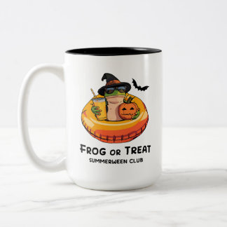 Lustige Halloween-Sommerween-Stimmung Frosch Tier Zweifarbige Tasse