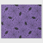 Lustige Halloween-Spinnen Geschenkpapier (Flach)