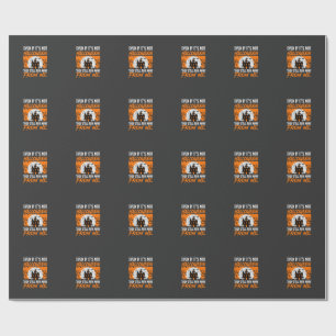Lustige Halloween-Spookhaus-Zitat-Grafik Geschenkpapier