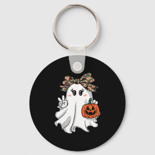 Lustige Halloween-Tarnung Camo-Geist Hallo Jagen Schlüsselanhänger