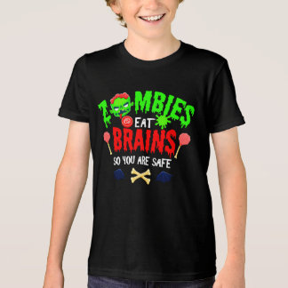 Lustige Halloween-Zombies essen Gehirne, du bist s Tri-Blend Shirt