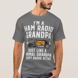 Lustige Ham-Radio-Kunst für Opa Ham-Operator Amate T-Shirt