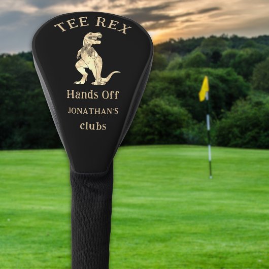 Lustige Hände weg Tee Rex Golf-Witz benutzerdefini Golf Headcover