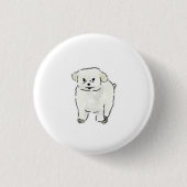 Lustige handgezeichnete Illustration eines wütende Button (Vorderseite)