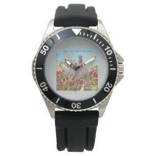 Lustige Hannibal Barca und Elefanten-Männer Gummi- Armbanduhr