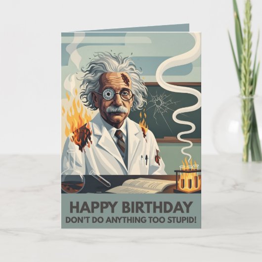 Lustige Happy Birthday Karte (Vorderseite)