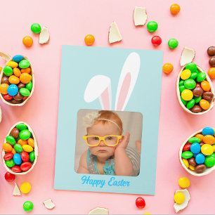 Lustige Hasen-Personalisierte Foto-Osterferienkart Feiertagskarte