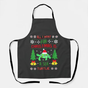 Lustige hässliche Alles, was ich zu Weihnachten wi Schürze