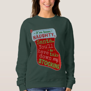 Lustige hässliche Weihnachtsstrickjacke-frecher Sweatshirt