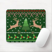 Lustige hässliche Weihnachtsstrickjacke Mousepad (Mit Mouse)