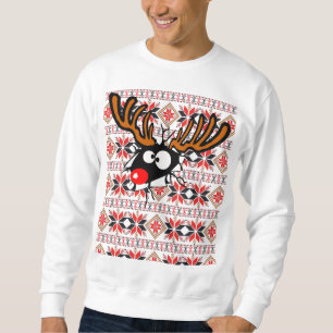 Lustige hässliche Weihnachtsstrickjacke Sweatshirt