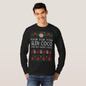 Lustige hässliche Weihnachtsstrickjacke T-Shirt (Vorne ganz)