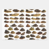 Lustige Haufenmuster Geschenkpapier Set (Vorderseite 2)
