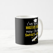 Lustige Hauptgrad-Abschluss-Kaffee-Tasse Kaffeetasse (VorderseiteRechts)