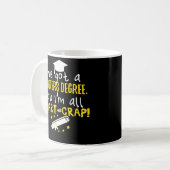 Lustige Hauptgrad-Abschluss-Kaffee-Tasse Kaffeetasse (Vorderseite Links)