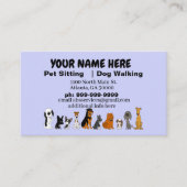 Lustige Haustier-Modell-Visitenkarten Visitenkarte (Vorderseite)