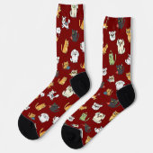 Lustige Haustier-Muster-Crew-Socken Socken (Linkes Detail)