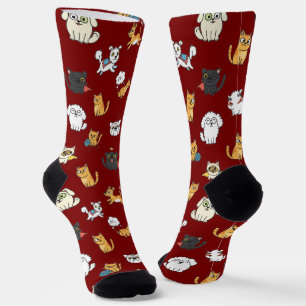 Lustige Haustier-Muster-Crew-Socken Socken