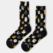 Lustige Haustier-Muster-Crew-Socken Socken (Linkes Detail)