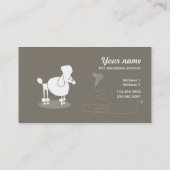 Lustige Haustierpflegen Visitenkarte (Rückseite)