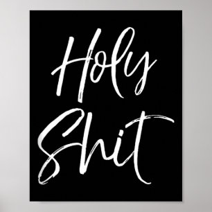 Lustige heilige Gag-Geschenk Aufregung Zitat Sagen Poster