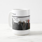 Lustige Heimlich-Date-Manöver Kaffeetasse (Vorderseite Links)