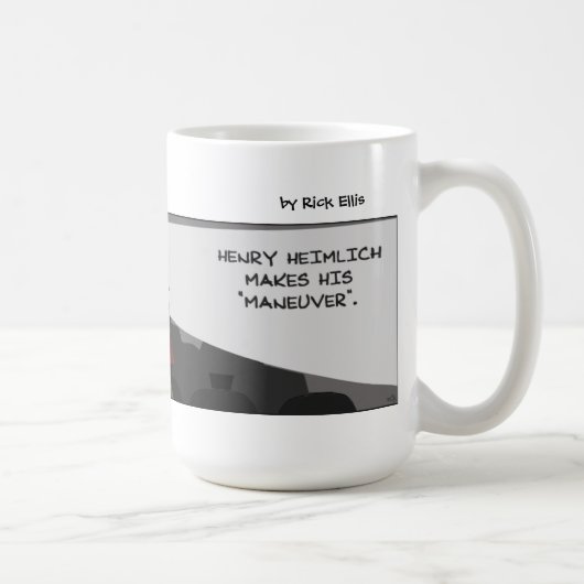 Lustige Heimlich-Date-Manöver Kaffeetasse (Rechts)